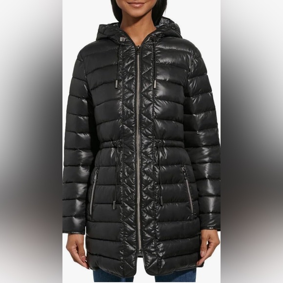 Kenneth Cole  Quilted Puffer Jacket Coat - Picture 1 of 11
